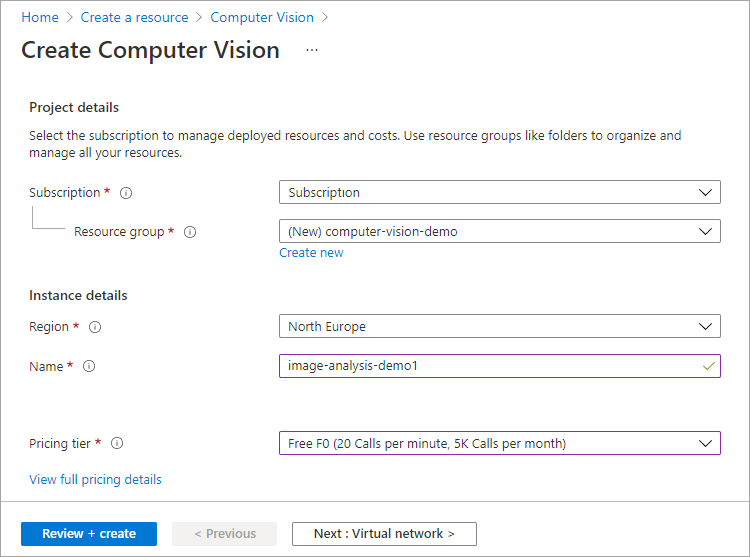 Analyze images with Azure Computer Vision