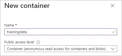 Create a container.
