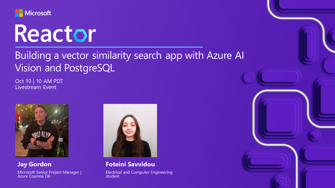 Building a vector similarity search app with Azure AI Vision and PostgreSQL