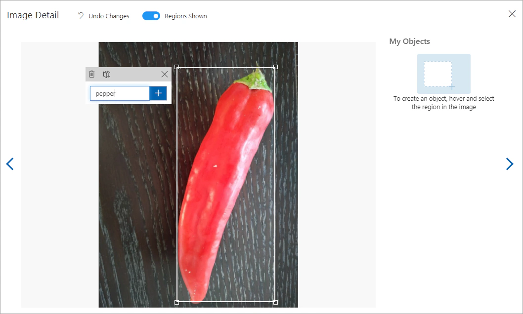 Object detection: pepper